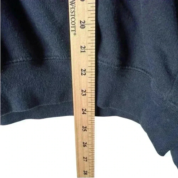 Wound Up Navy Blue Night Stars Juniors Crew Neck Boyfriend Sweatshirt Size Large - Picture 6 of 8